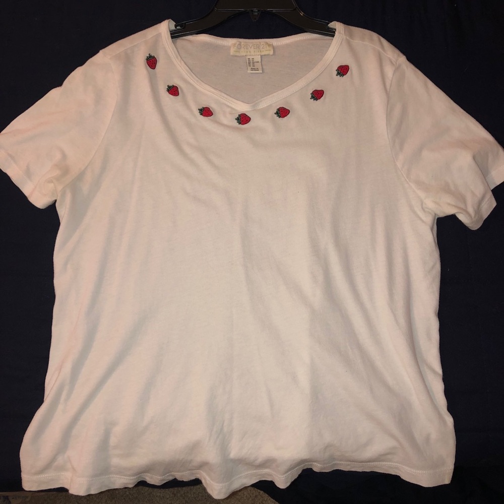 Forever 21 Plus Strawberry T Shirt